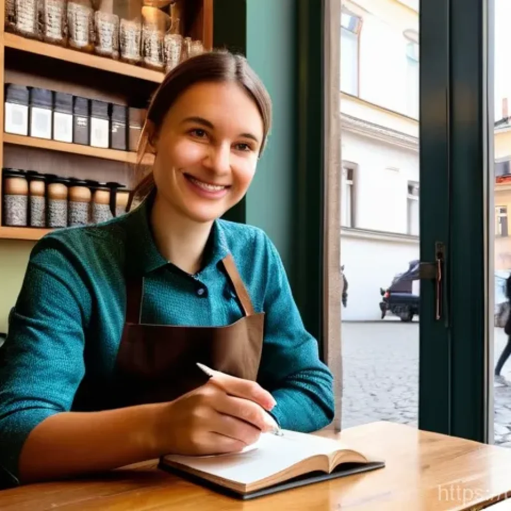 고객 행동 분석을 통한 세그먼트 도출 - **Prompt 1: Personalized Coffee Moment in Krakow**
A cozy, rustic yet modern café in the histori...