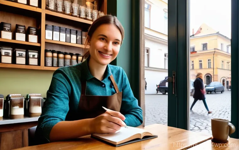 고객 행동 분석을 통한 세그먼트 도출 - **Prompt 1: Personalized Coffee Moment in Krakow**
A cozy, rustic yet modern café in the histori...